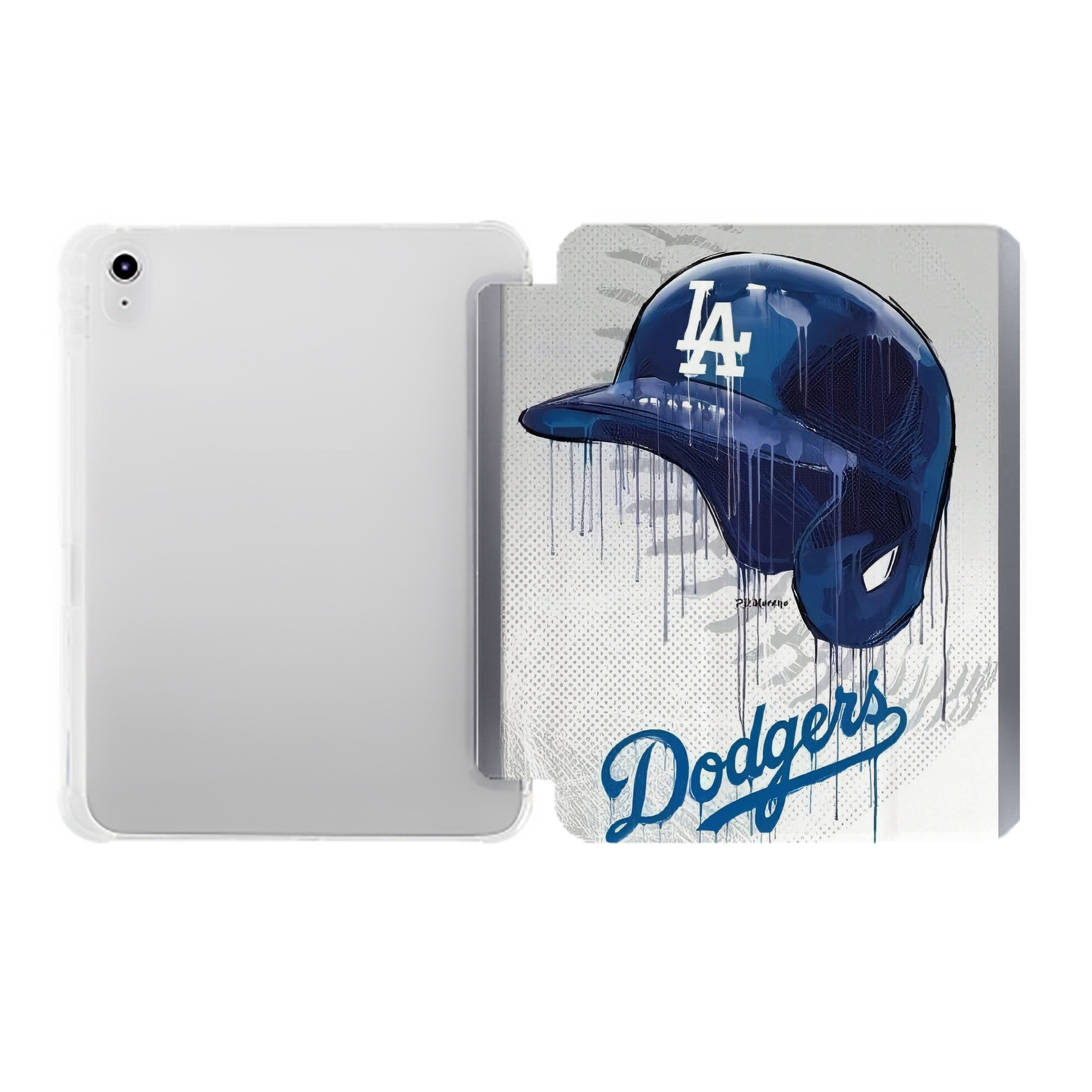  Premium Tri-Fold PU Leather & Silicone IPad Case With Pencil Slot – Fits 9.5,10.5,10.9 – Adjustable Stand, Slim, Protective